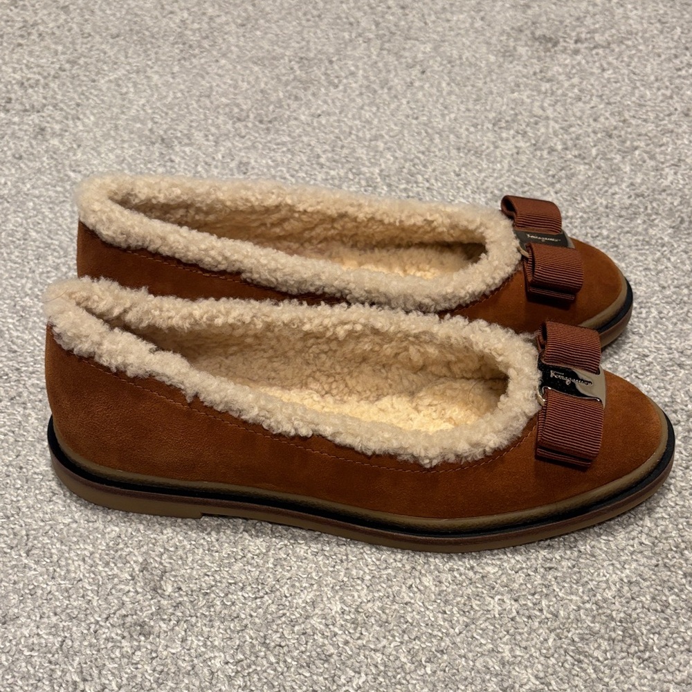 Ferragamo Ballet Flats Kidskin, Shearling - Picture 4 of 10
